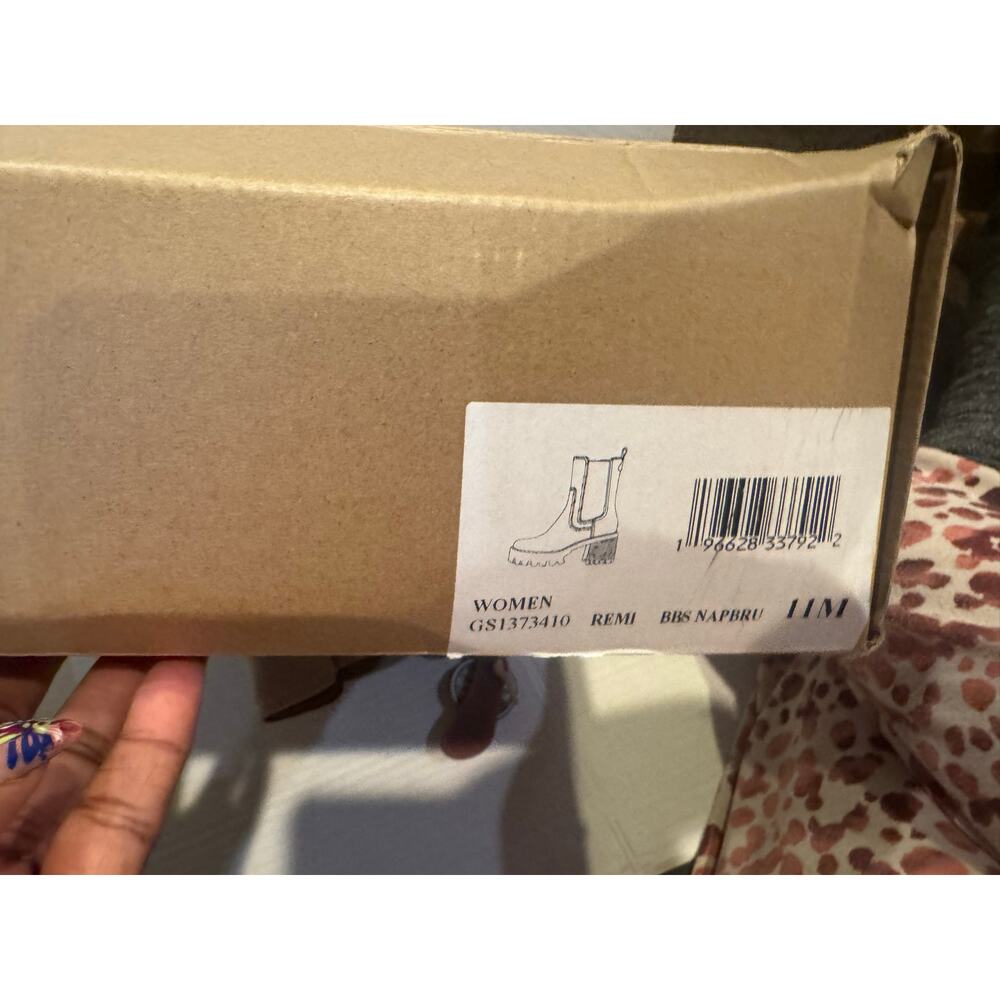 Mia Womens Remi Faux Leather Block Heel Mid-Calf Boots size 11M, beige&vory nib - Picture 10 of 10